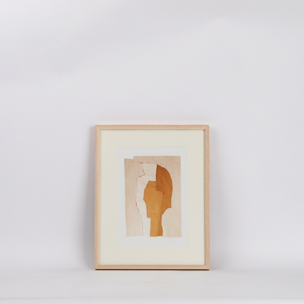 [보리아나] Modern Abstract Art Print — Elegant Woman (액자포함)