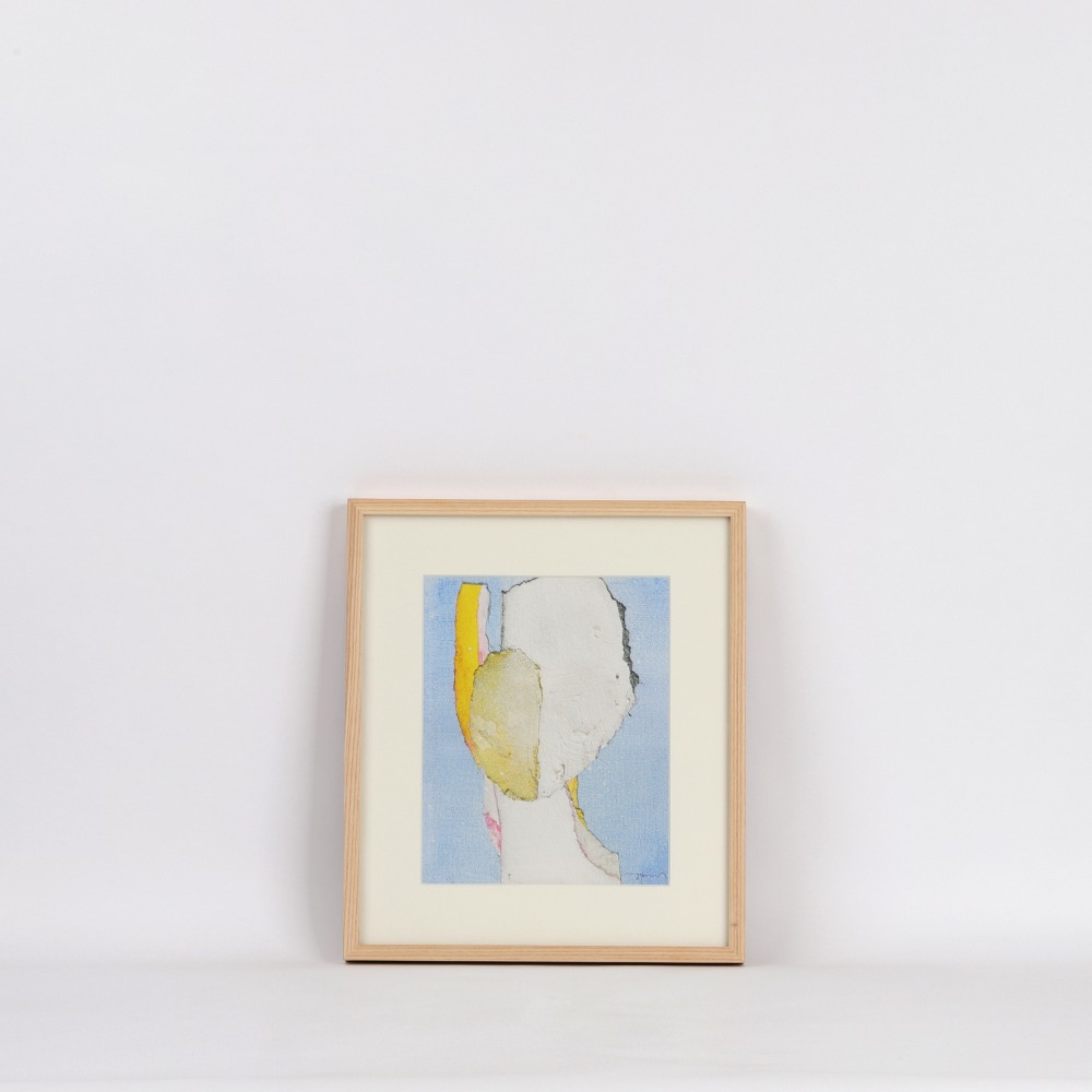 [보리아나] Modern Abstract Art Print — On The Blue (액자포함)