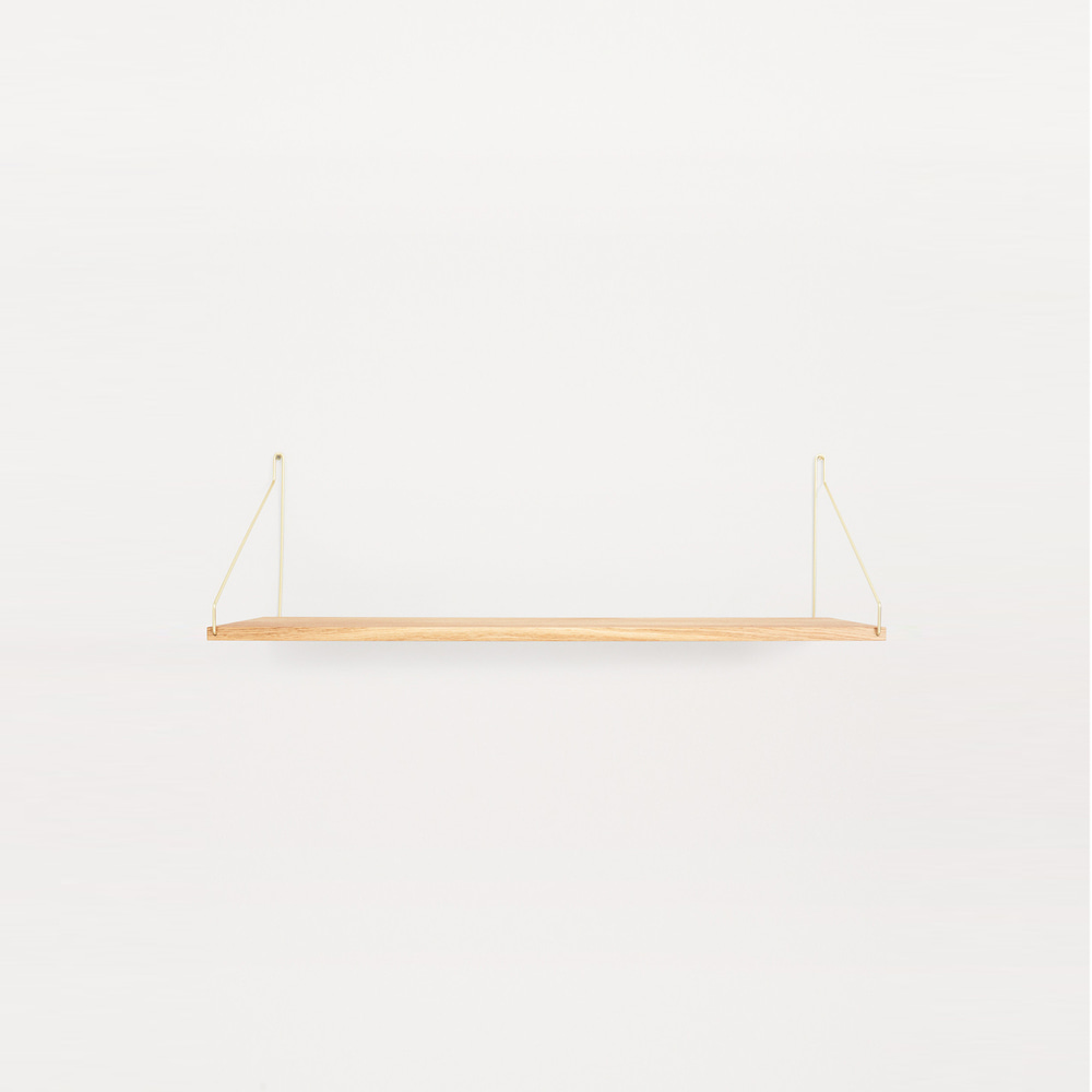 [프라마] Frama Shelf 80cm — Oak, Brass