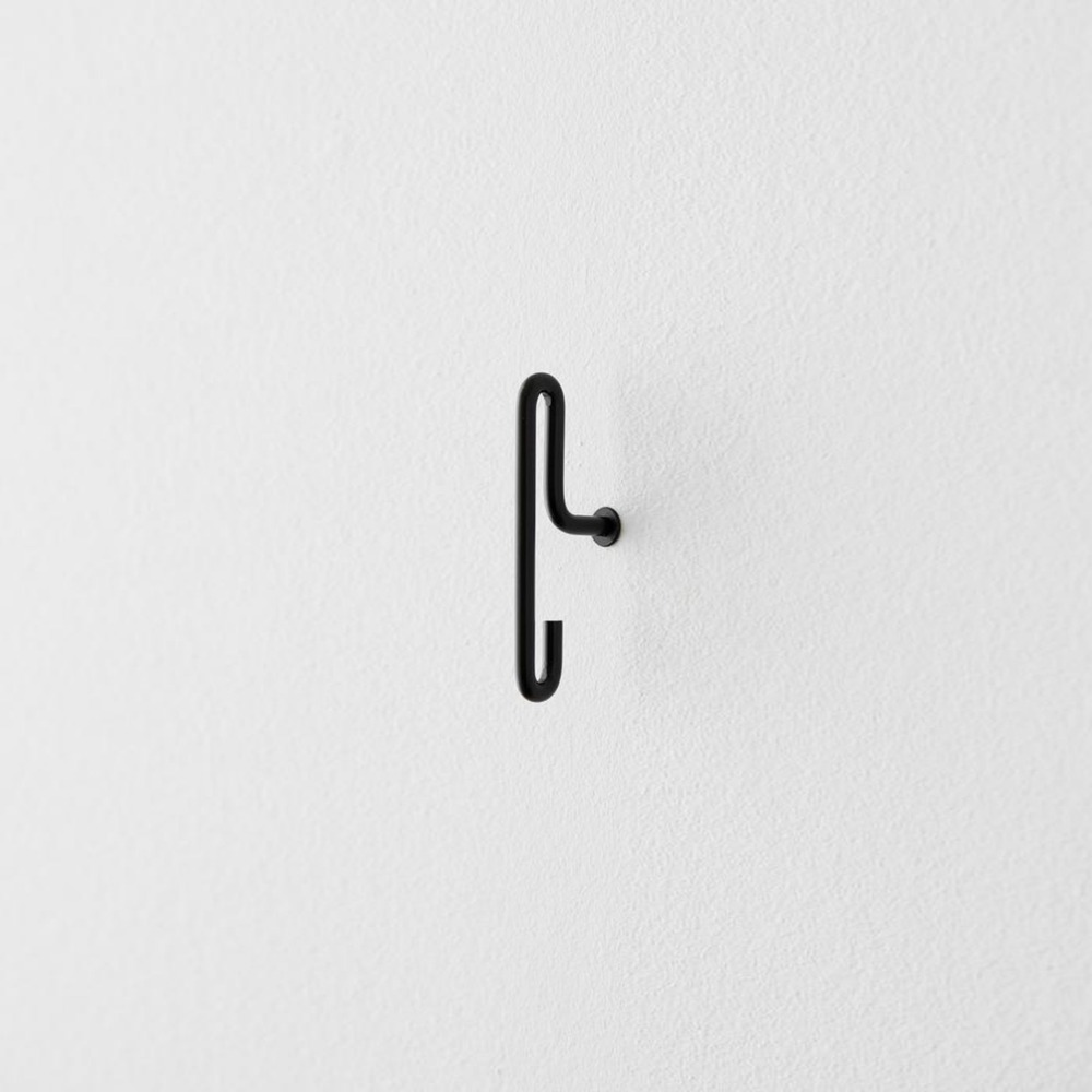 [모에베] Wall Hook — Black — Small (x2)