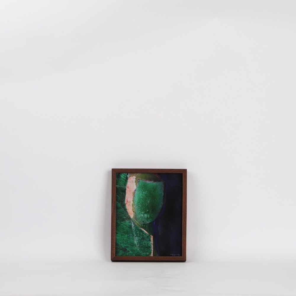 [보리아나] Modern Abstract Art Print — Lost in Greenery (액자포함)